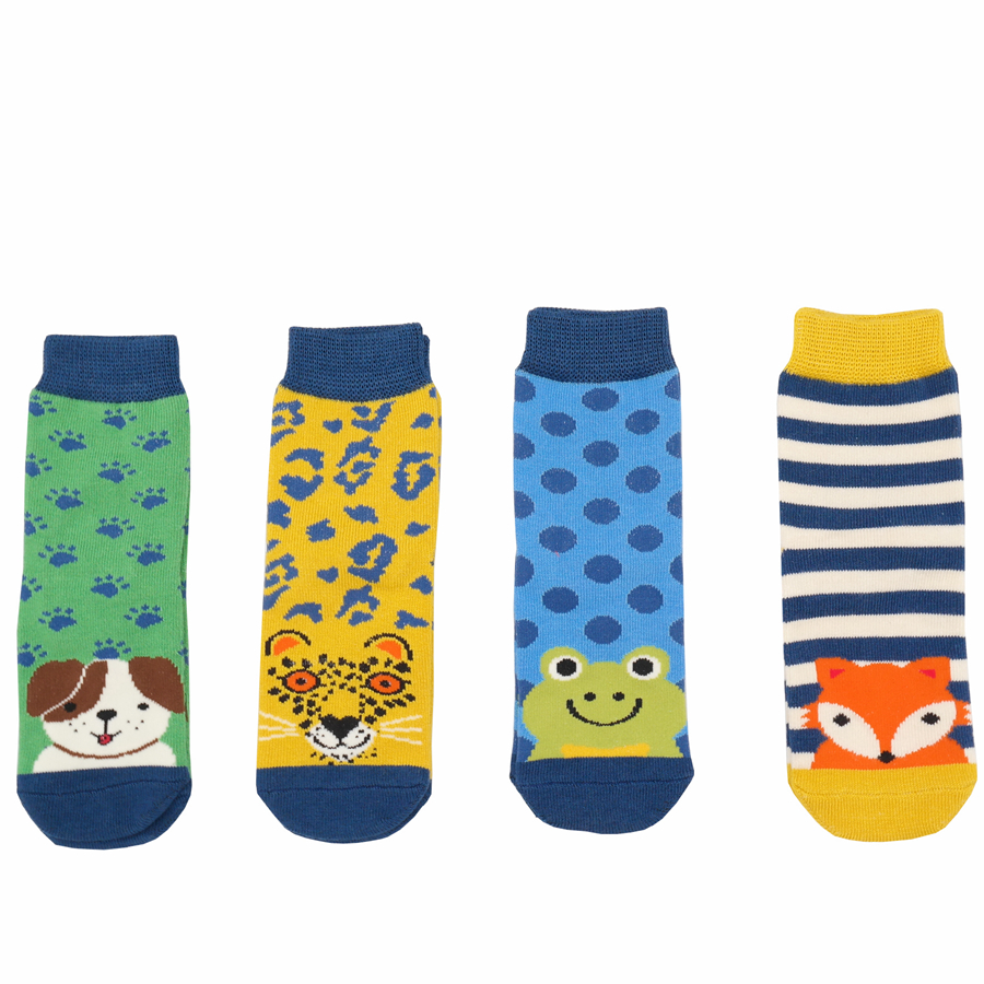 Boys 4-6 Years Animal Socks Box-4635 Boys 4-6 Years Animal Socks Box-4635