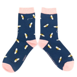 Buzzy Bees Socks Navy-0