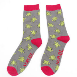 Mr Heron Cute Turtles Socks Grey-0