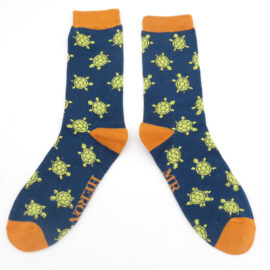 Mr Heron Cute Turtles Socks Navy-0