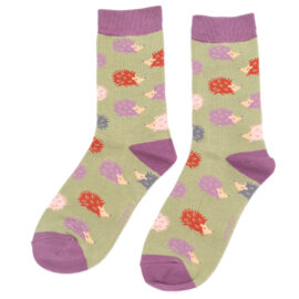 Fun Hedgehogs Socks Olive-0