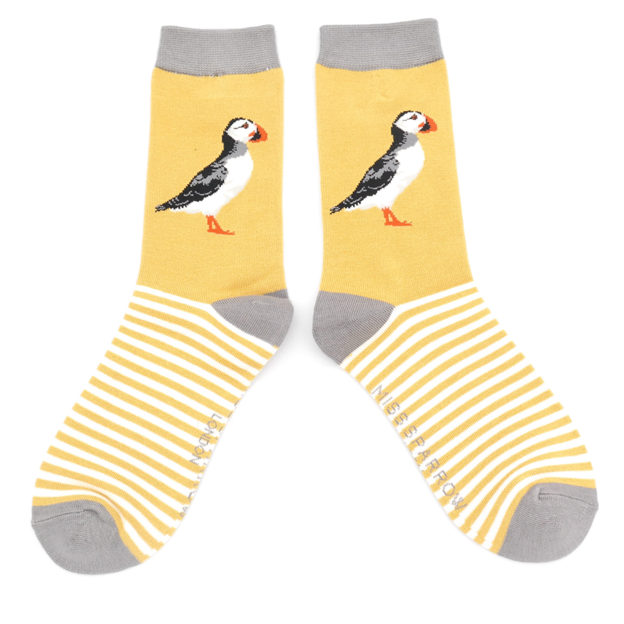 Puffin Stripes Socks Yellow-4818 Puffin Stripes Socks Yellow-4818