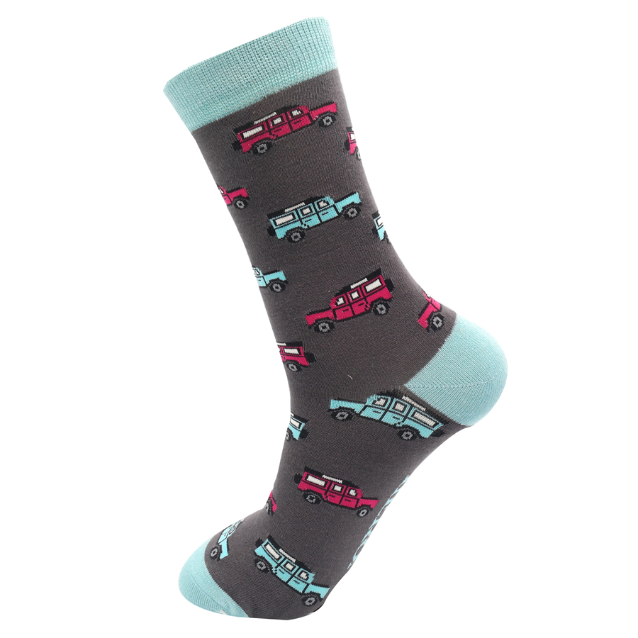 Mr Heron Jeep Socks Charcoal-4737 Mr Heron Jeep Socks Charcoal-4737