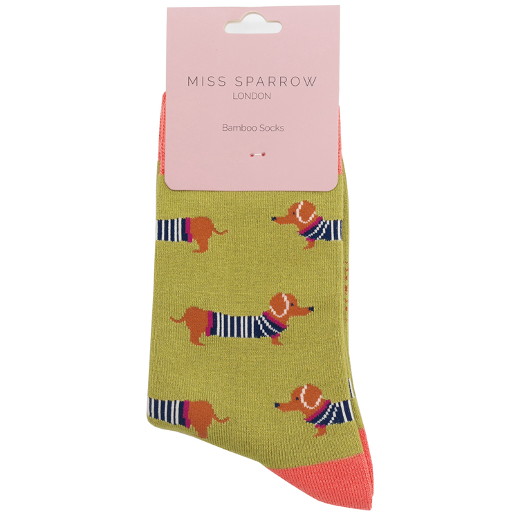 Parisian Pups Socks Olive-4805 Parisian Pups Socks Olive-4805