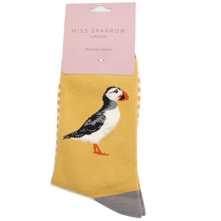 Puffin Stripes Socks Yellow-4816 Puffin Stripes Socks Yellow-4816