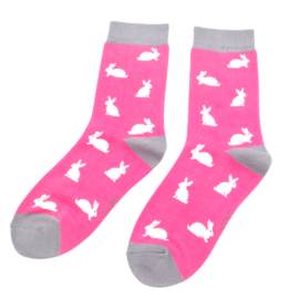 Rabbits Socks Fuchsia-0