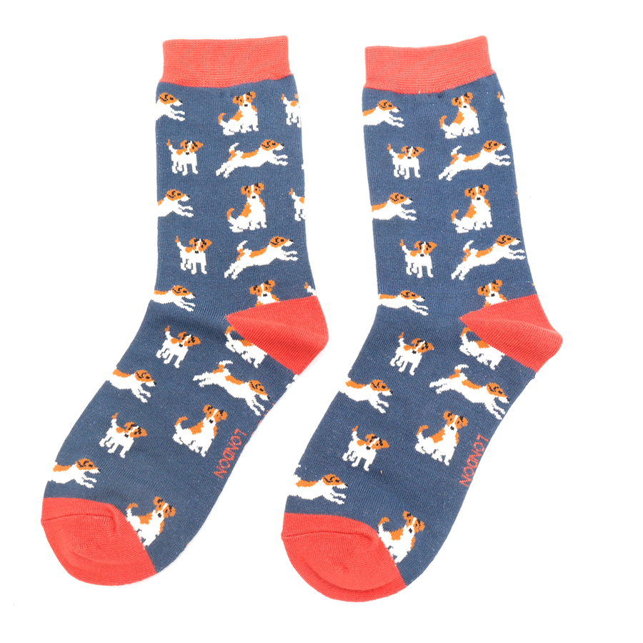 Jack Russell Socks Navy-5019 Jack Russell Socks Navy-5019