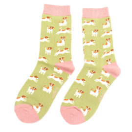 Jack Russell Socks Olive-0