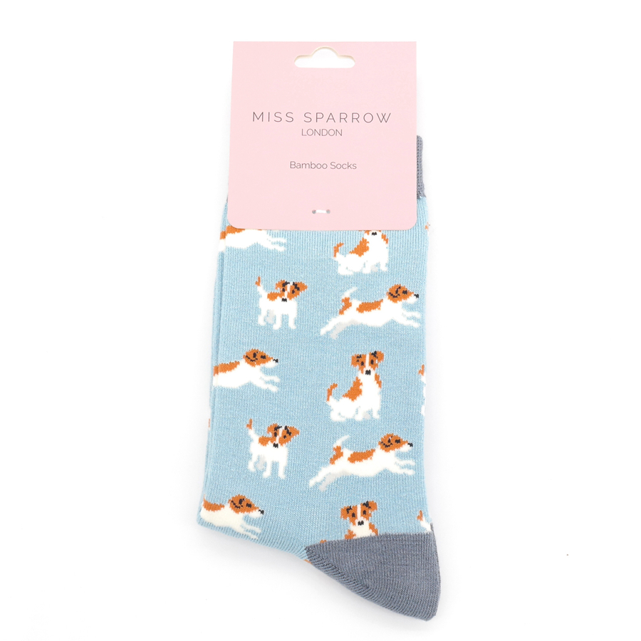 Jack Russell Socks Powder Blue-5024 Jack Russell Socks Powder Blue-5024