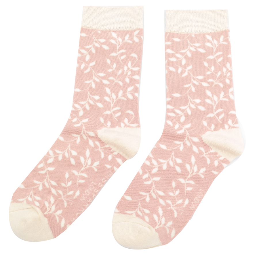 Trailing Leave Socks Dusky Pink-0 Trailing Leave Socks Dusky Pink-0