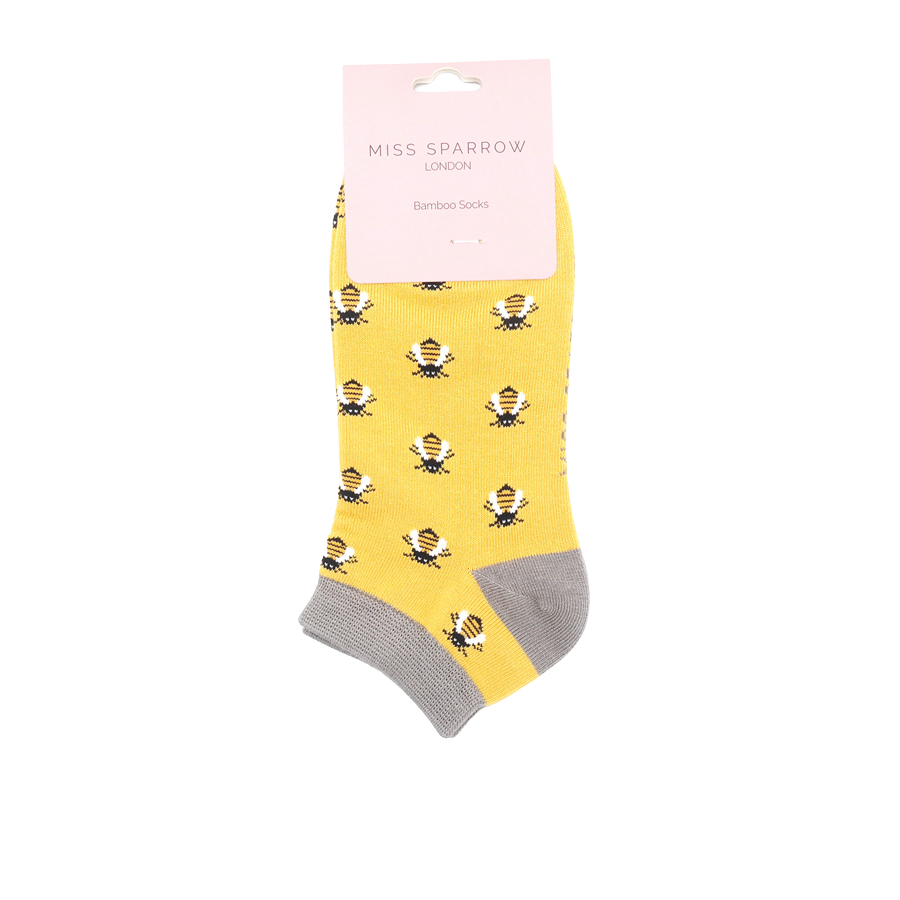 Honey Bees Trainer Socks Yellow-5186 Honey Bees Trainer Socks Yellow-5186