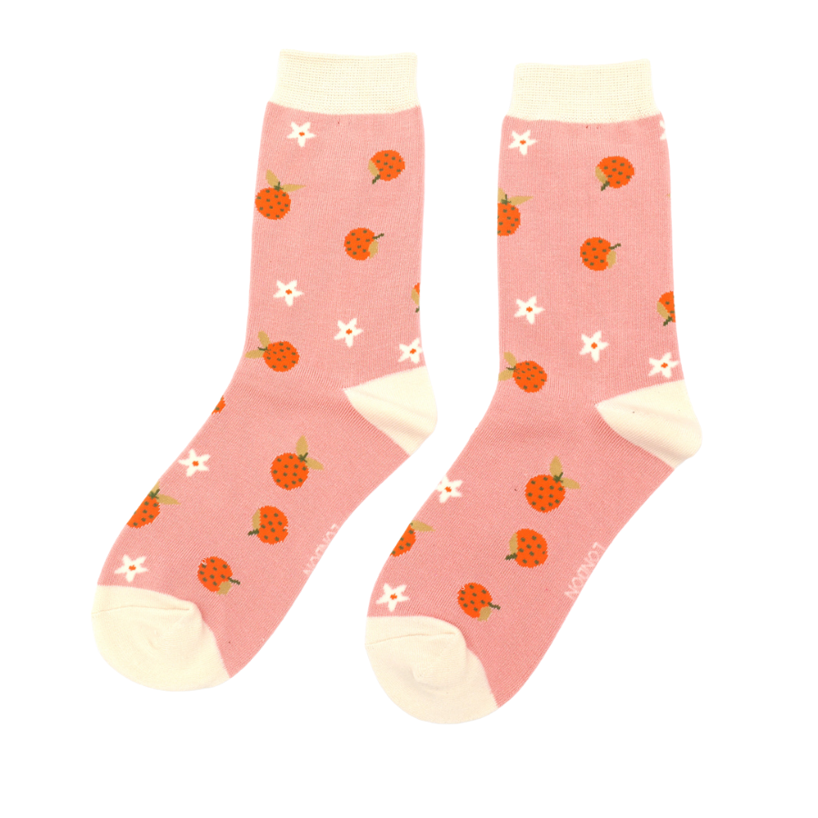 Clementines Socks Dusky Pink-0 Clementines Socks Dusky Pink-0