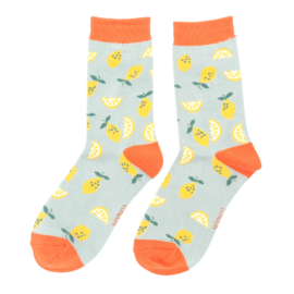 Lemons Socks Powder Blue-0