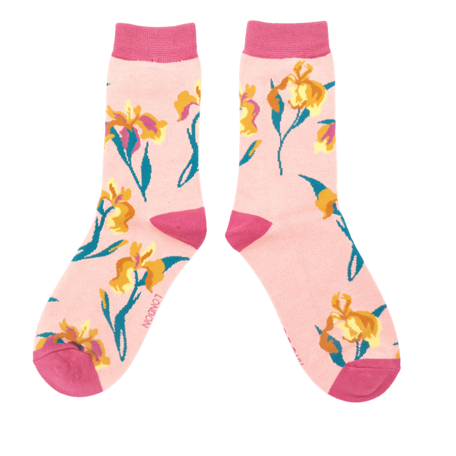 Wild Iris Socks Dusky Pink-0 Wild Iris Socks Dusky Pink-0