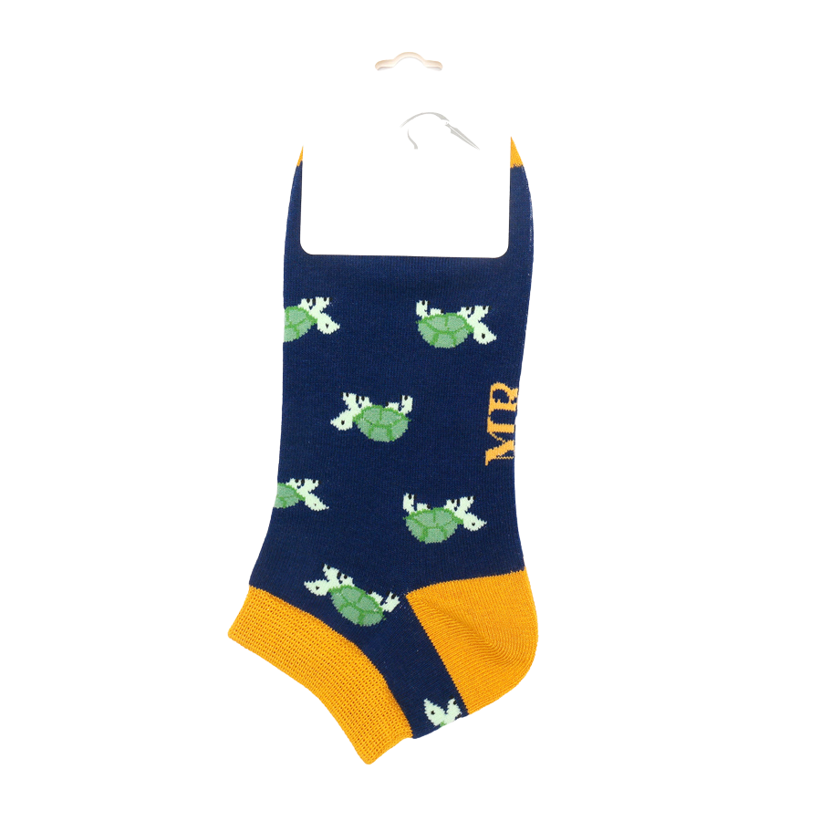 Mr Heron Turtle Trainer Socks Navy-5161 Mr Heron Turtle Trainer Socks Navy-5161
