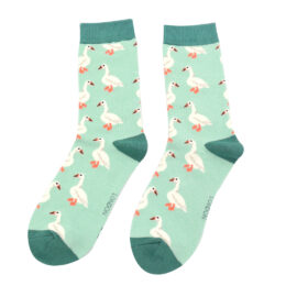 White Ducks Socks Mint-0