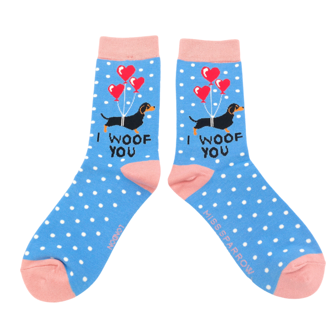 I Woof You Socks Sky-0 I Woof You Socks Sky-0