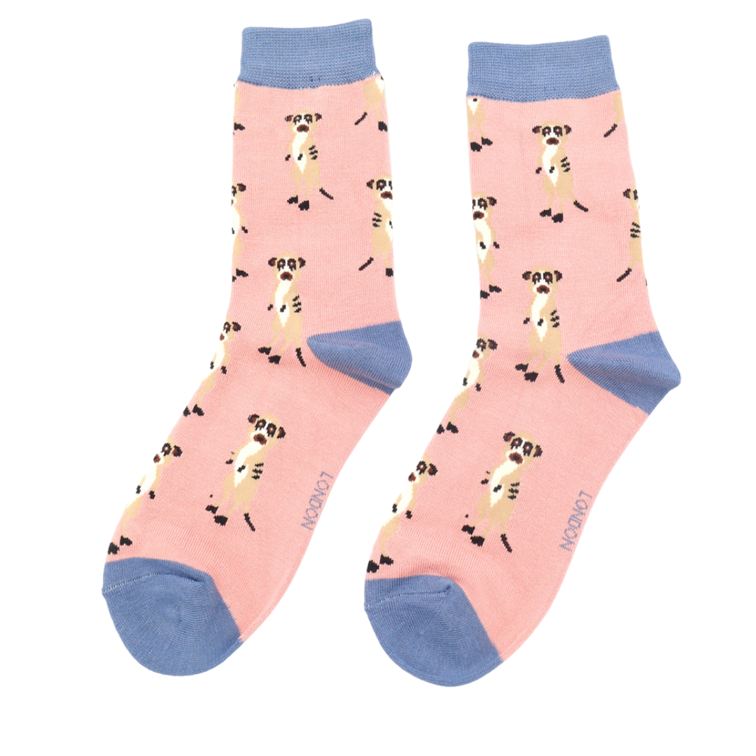 Meerkats Socks Dusky Pink-0 Meerkats Socks Dusky Pink-0