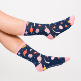 Space Socks Navy-0