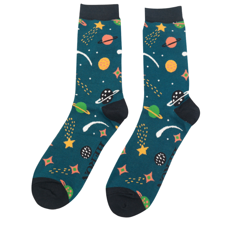 Mr Heron Space Socks Teal-0 Mr Heron Space Socks Teal-0