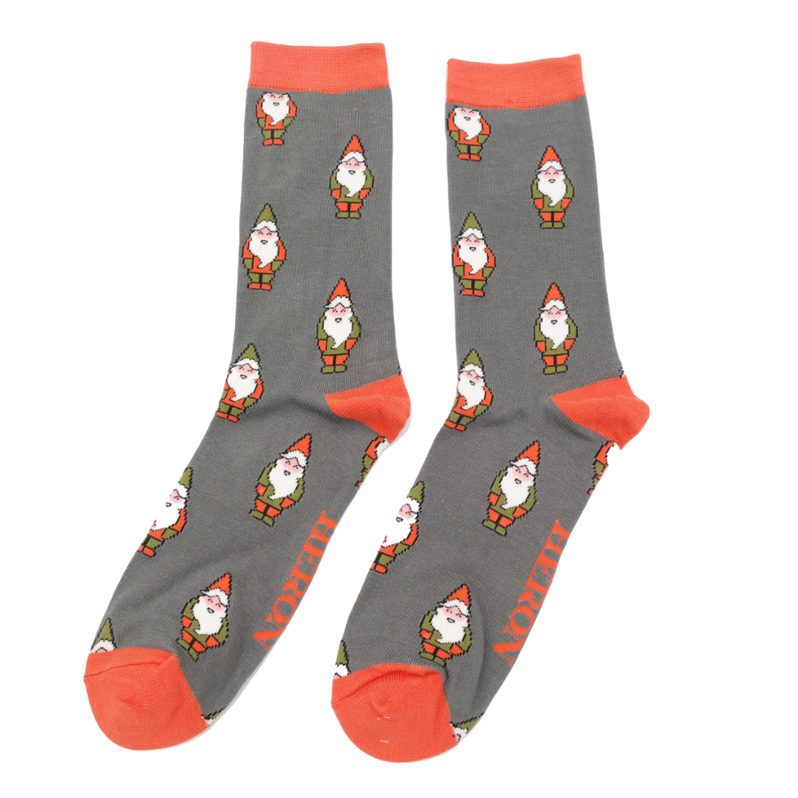 Mr Heron Gnomes Socks Grey-0 Mr Heron Gnomes Socks Grey-0