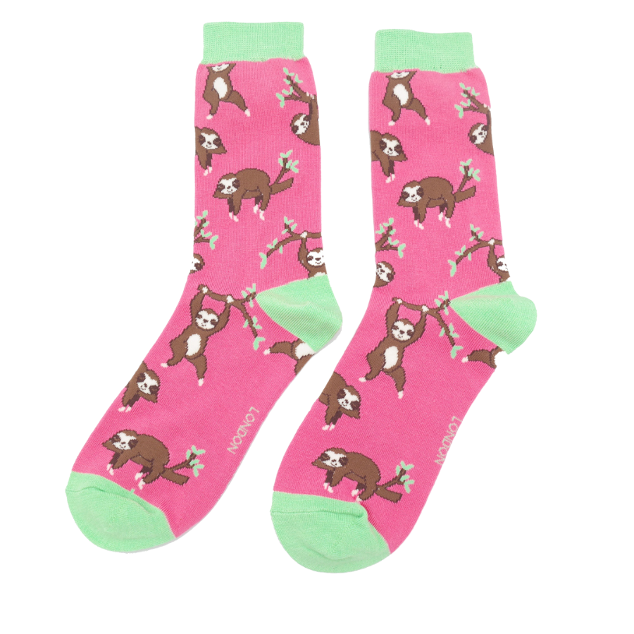 Sloths Socks Hot Pink-0 Sloths Socks Hot Pink-0