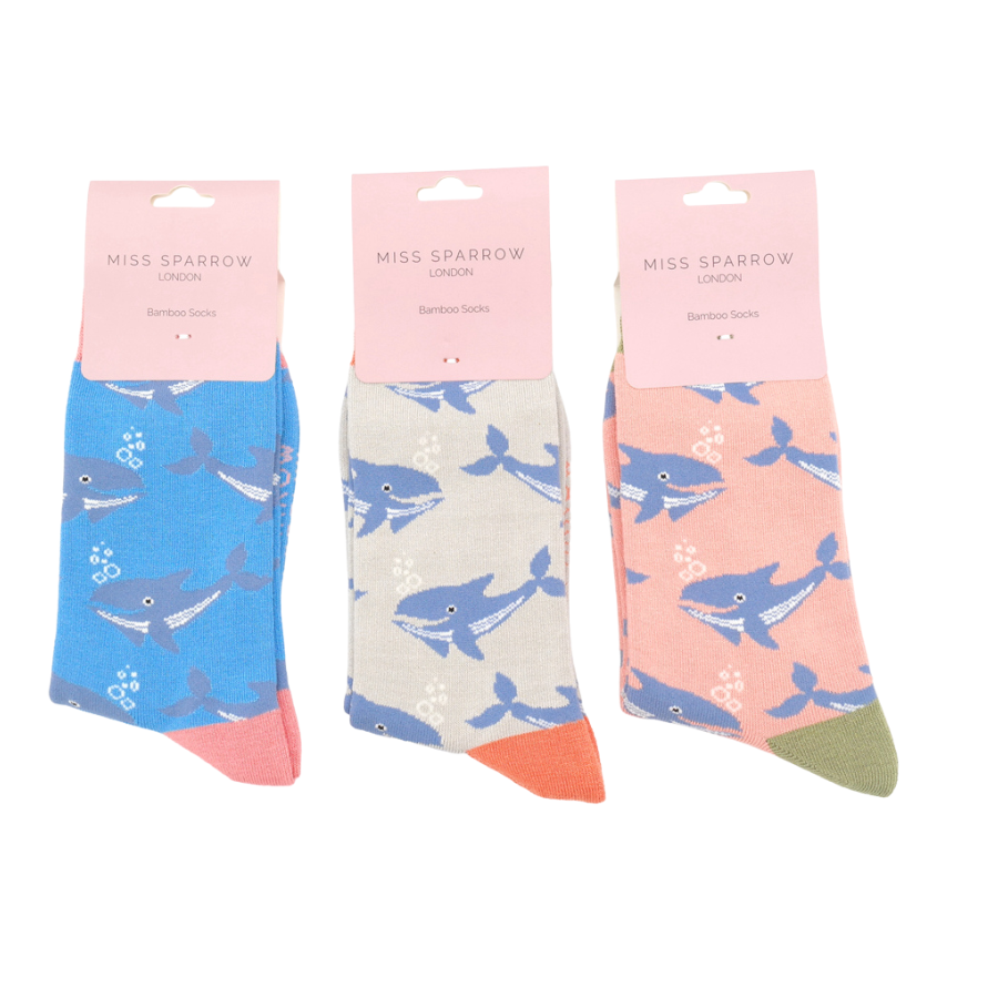 Whales Socks Silver-5801 Whales Socks Silver-5801