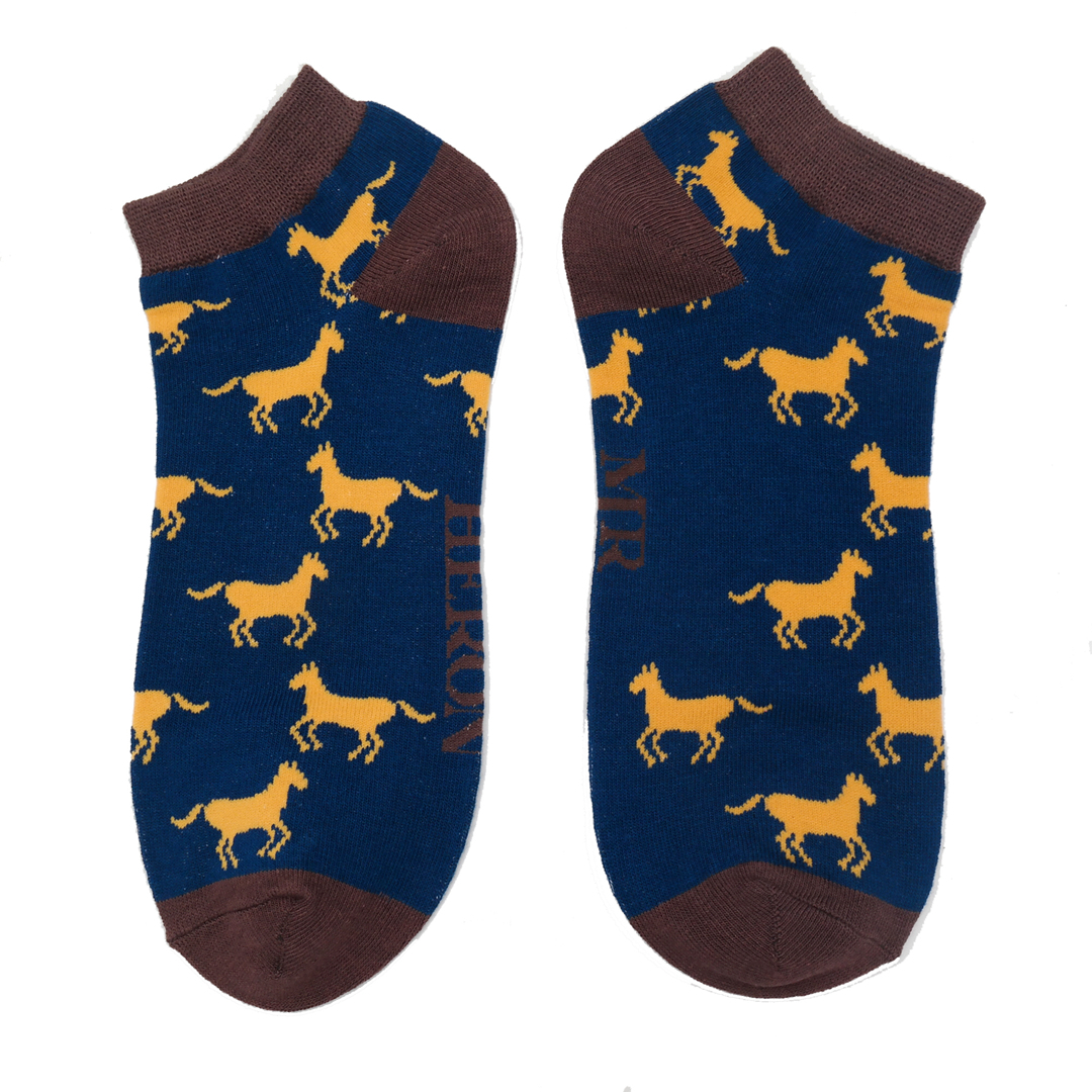 Men's Horse Trainer Socks Navy-0 Men's Horse Trainer Socks Navy-0