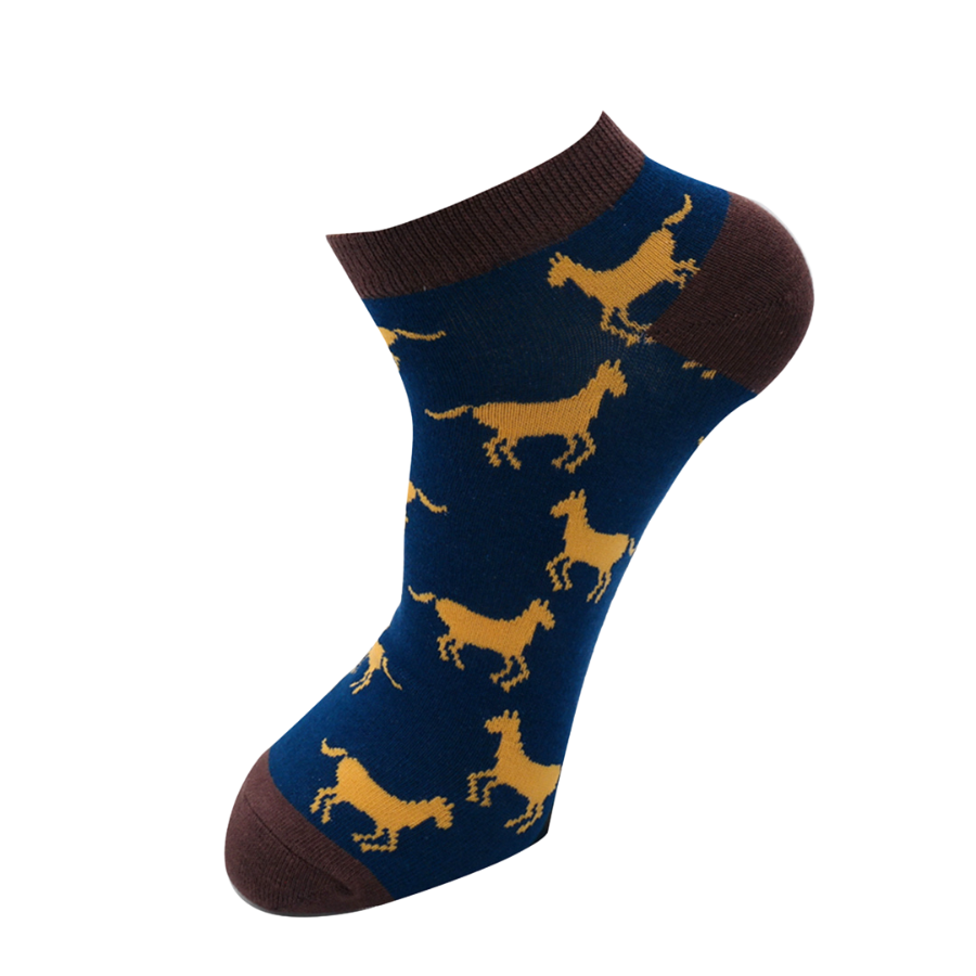 Men's Horse Trainer Socks Navy-6052 Men's Horse Trainer Socks Navy-6052