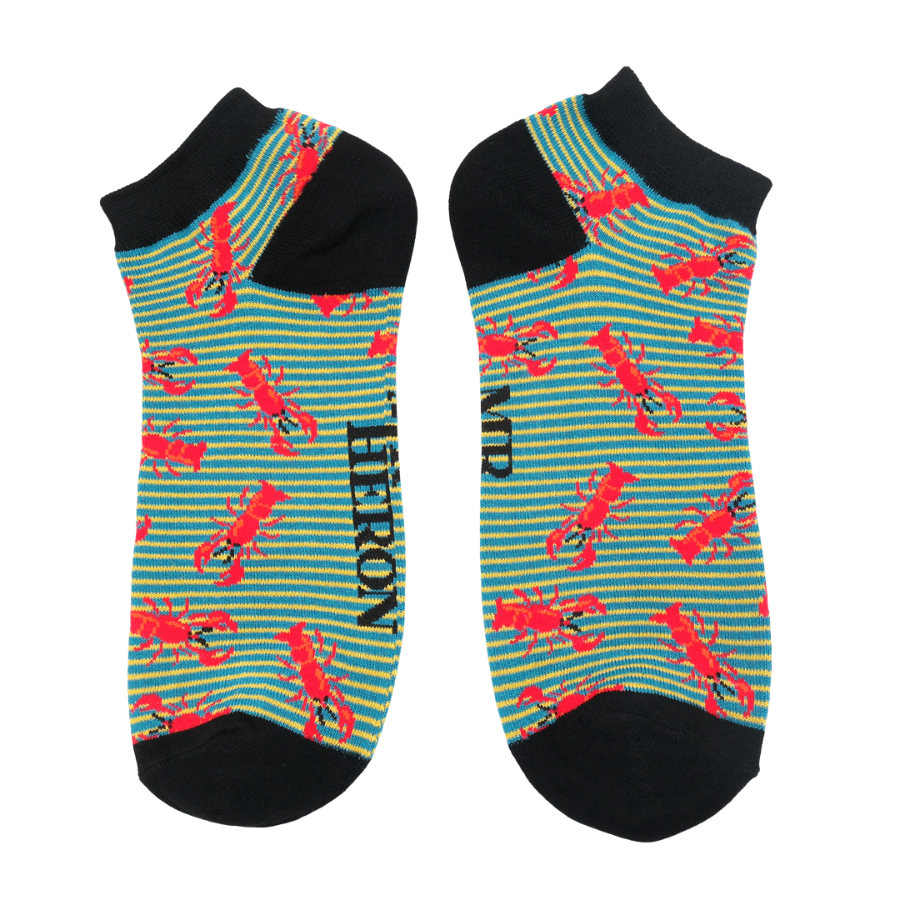 Men's Lobsters Trainer Socks Teal-0 Men's Lobsters Trainer Socks Teal-0