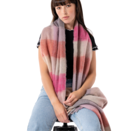Checks Scarf Pink-0