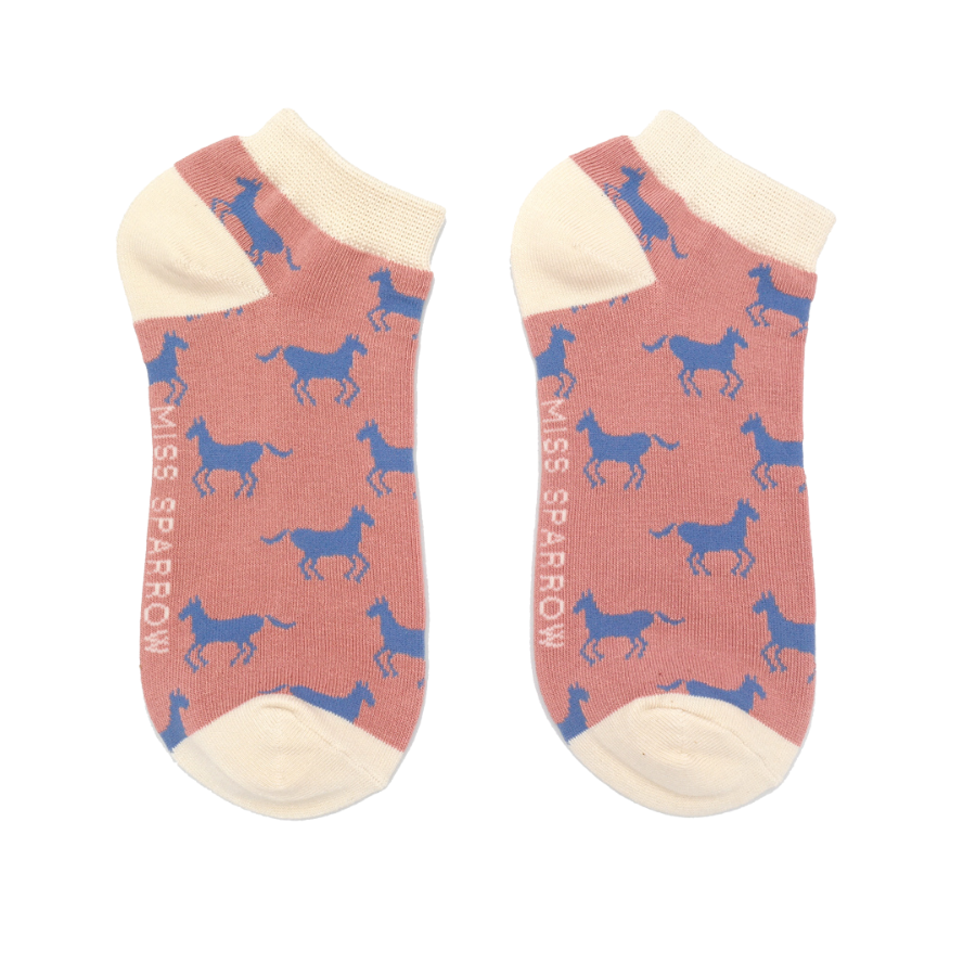 Horses Trainer Socks Dusky Pink-0 Horses Trainer Socks Dusky Pink-0