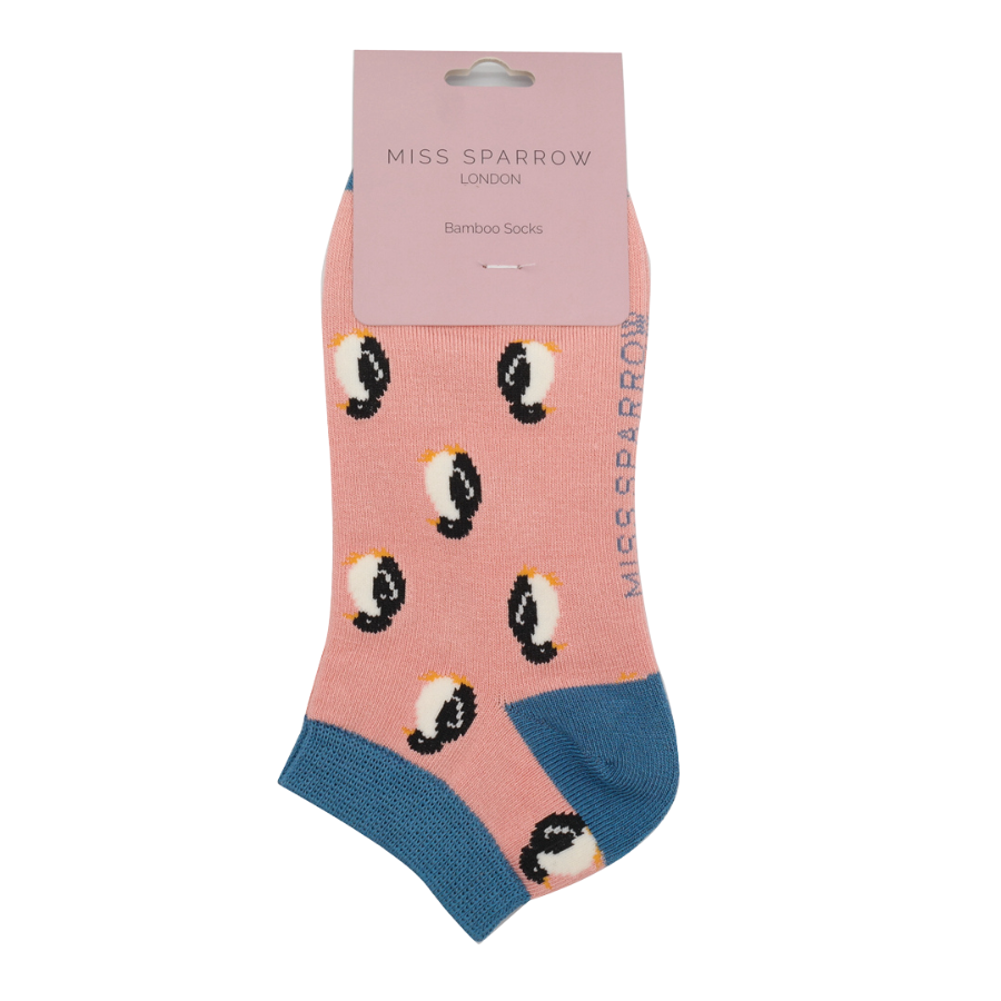 Little Penguins Trainer Socks Dusky Pink-5976 Little Penguins Trainer Socks Dusky Pink-5976