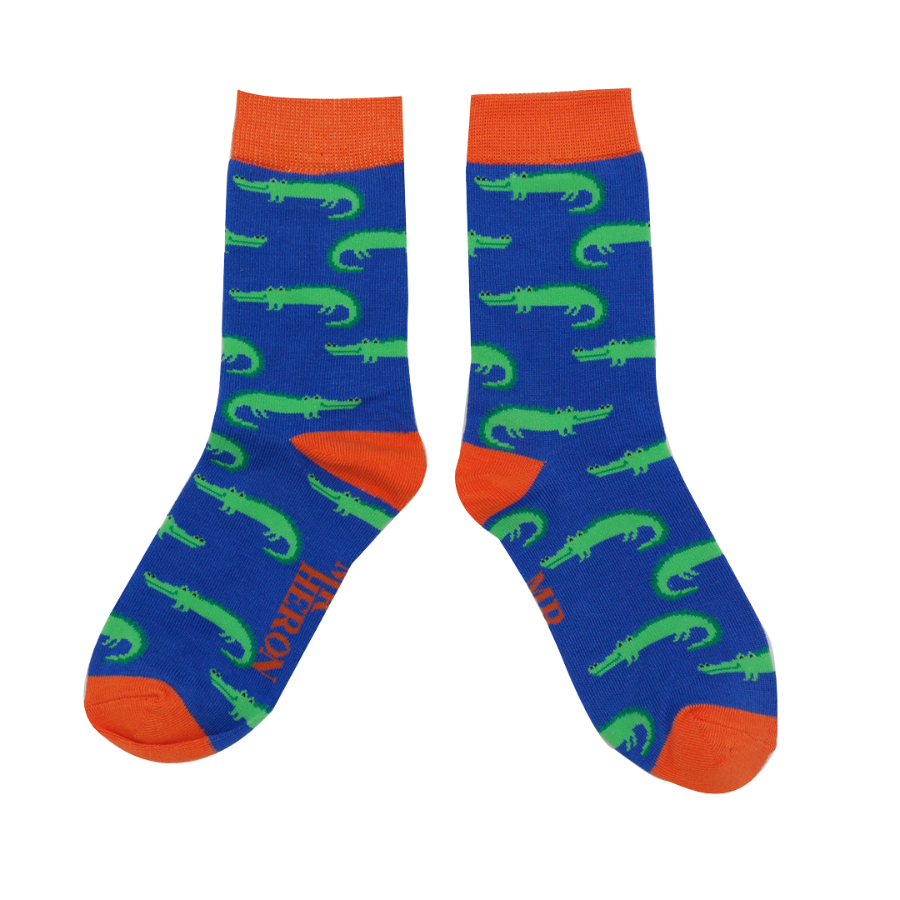 Boys Crocodiles Socks Blue-6288 Boys Crocodiles Socks Blue-6288
