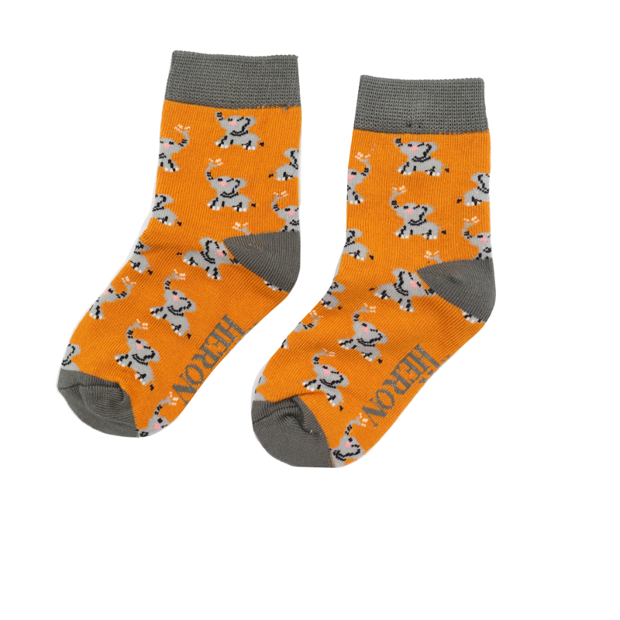 Boys Elephants Socks Yellow-0 Boys Elephants Socks Yellow-0