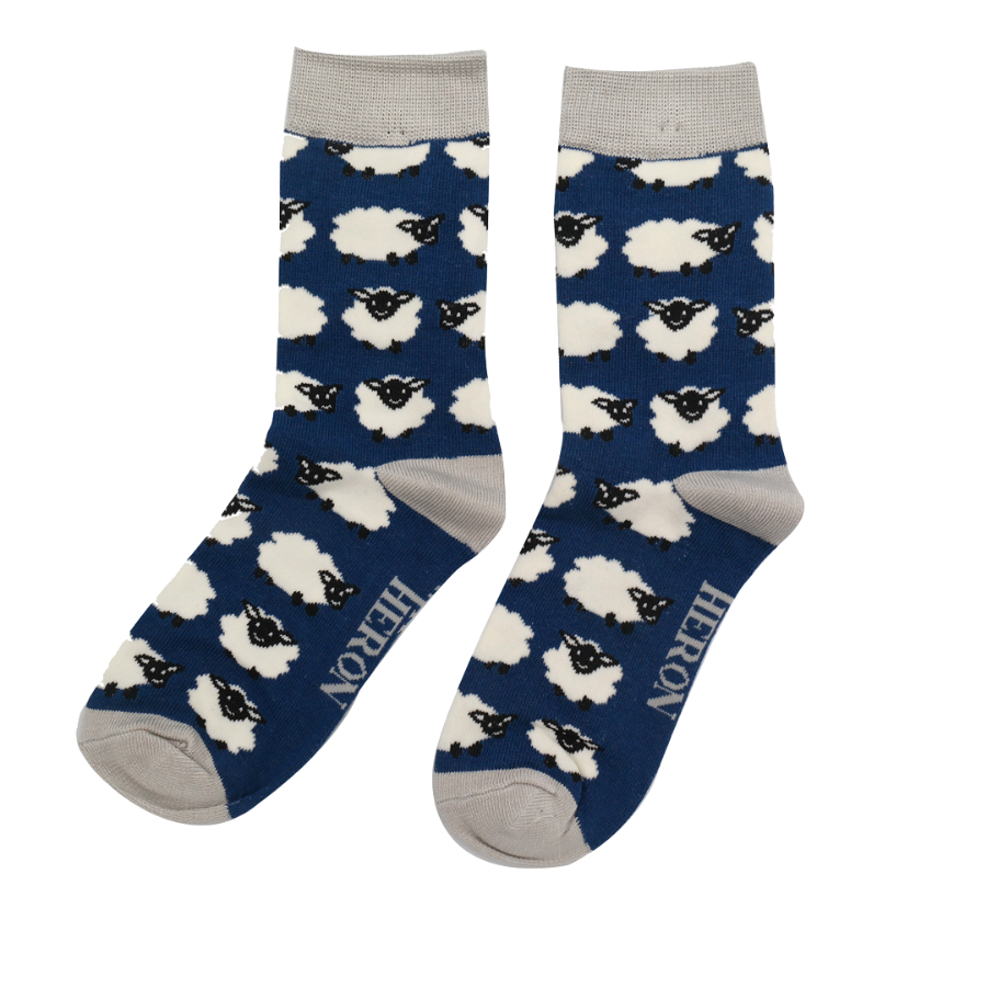 Boys Sheep Socks Navy-6346 Boys Sheep Socks Navy-6346