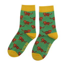 Boys Tigers Socks Green-0
