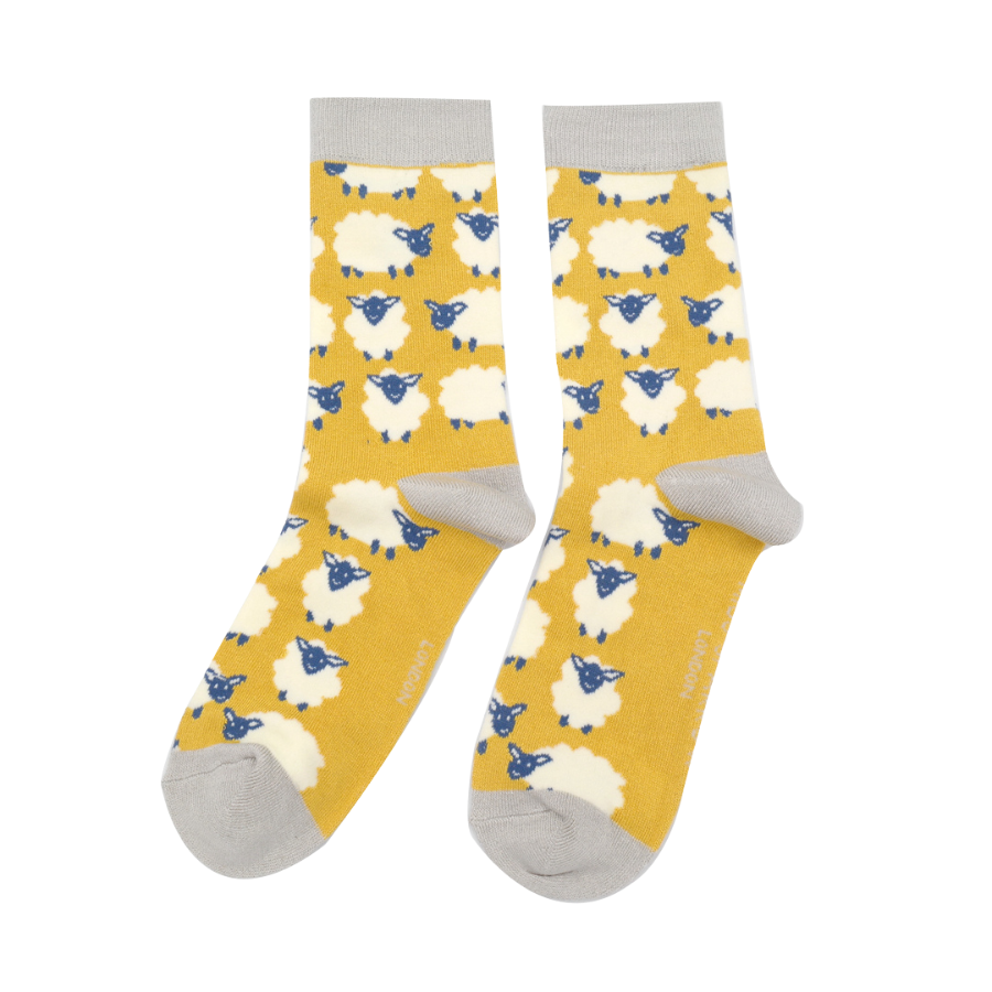 Happy Sheep Socks Yellow-0 Happy Sheep Socks Yellow-0