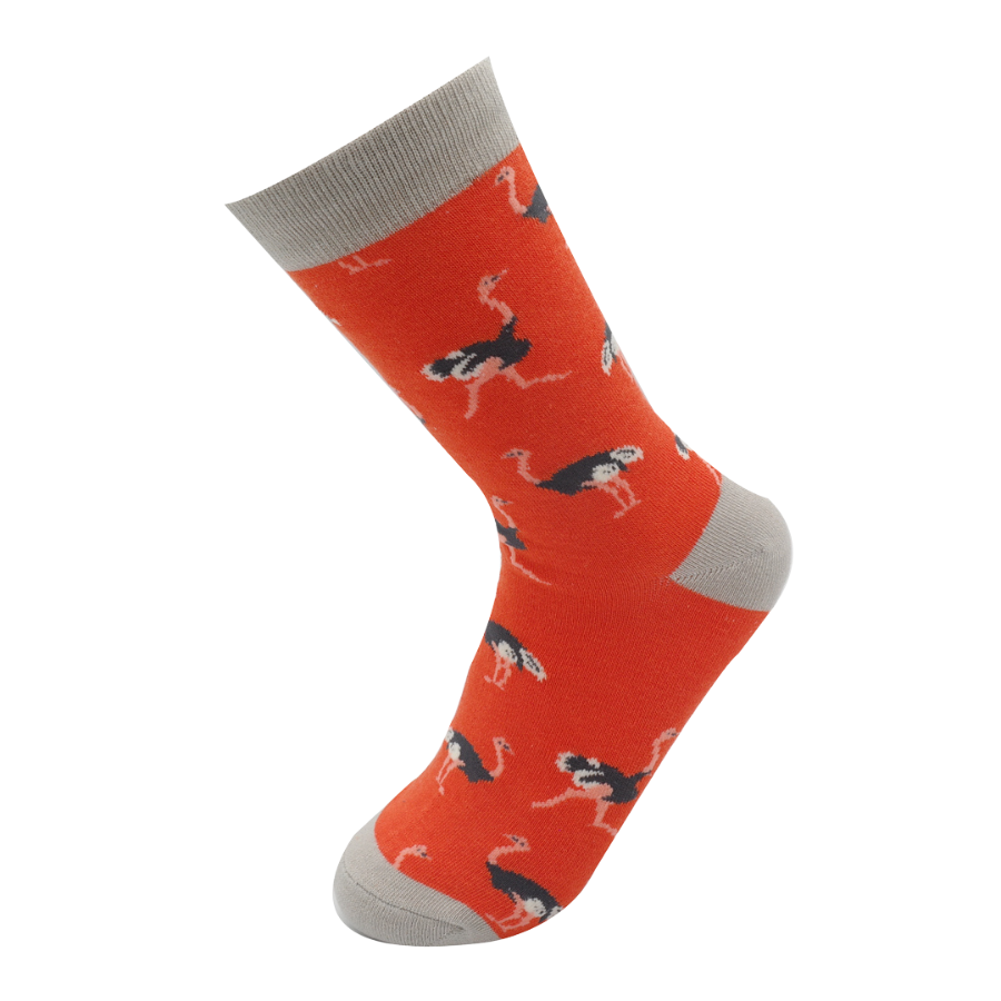 Ostrich Socks Burnt Orange-6402 Ostrich Socks Burnt Orange-6402