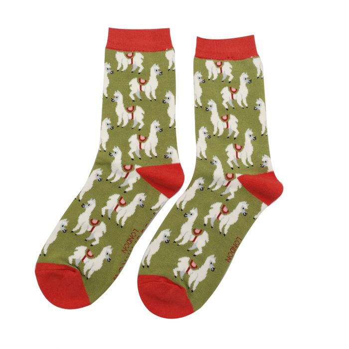 ladies_socks_-_llamas_-_sks206_olive_2_